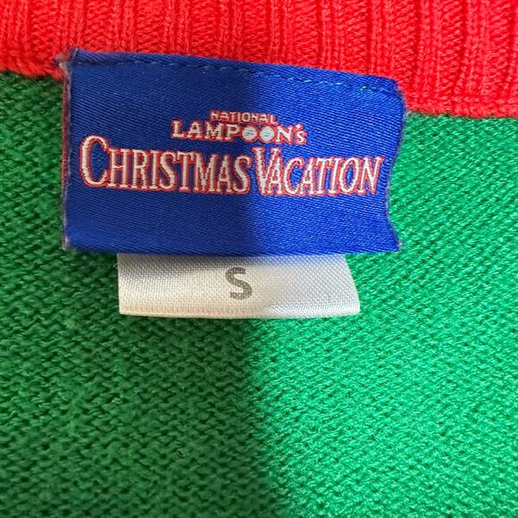 Ugly Christmas Sweater National Lampoon Christmas Vacation LIGHTS UP Size Small - Picture 2 of 5